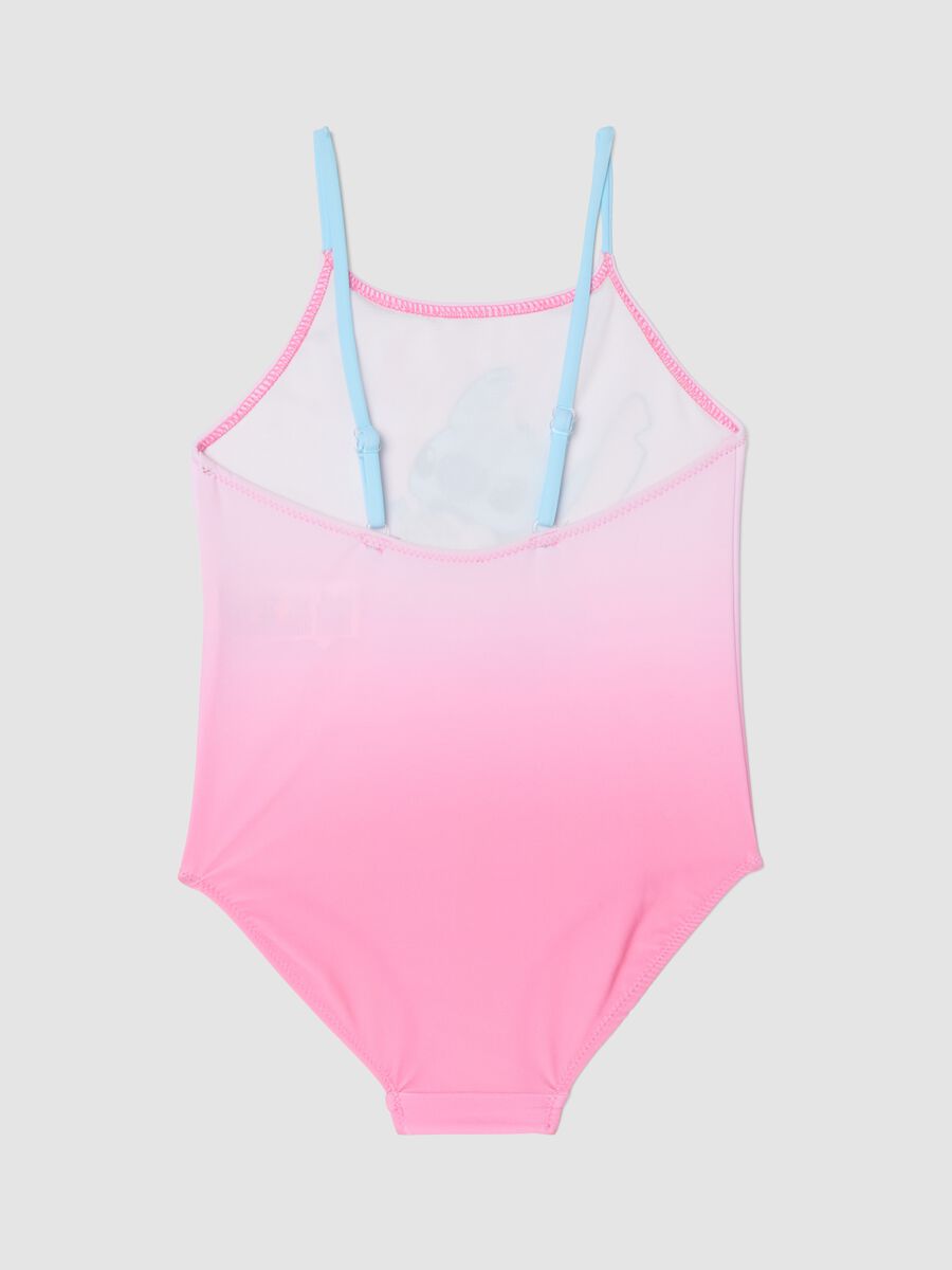 Pink stretch fabric swimsuit_1