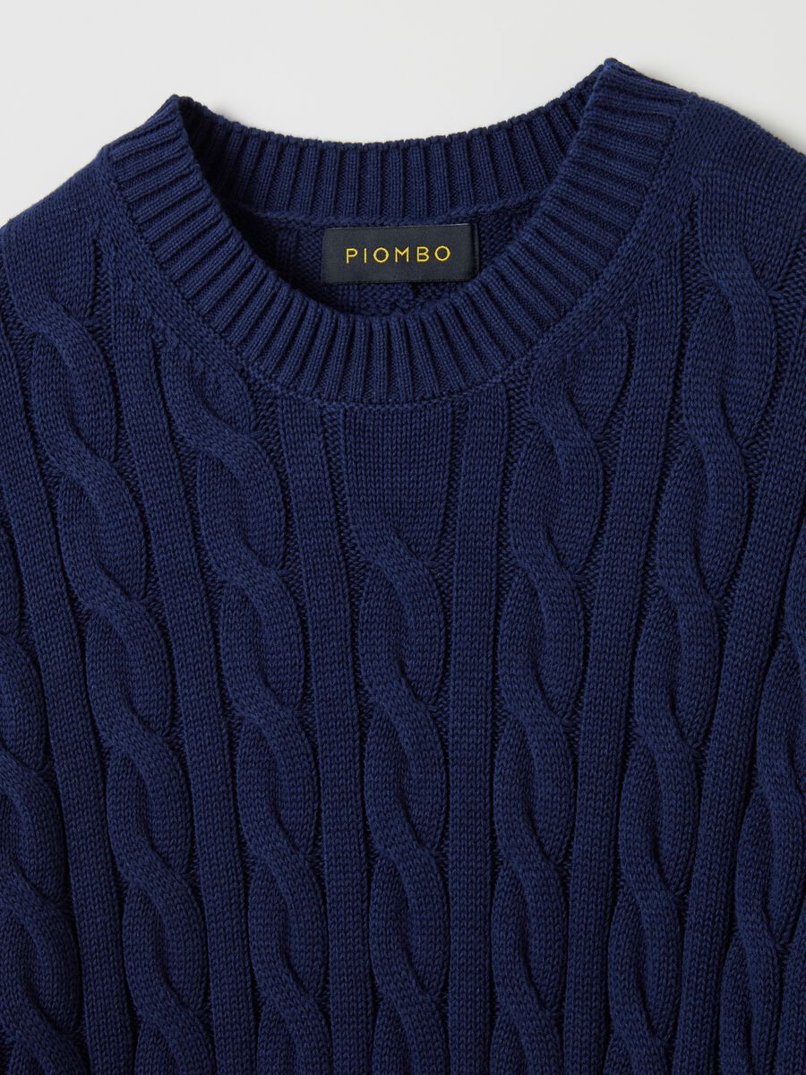 Pullover with cable-knit design_5