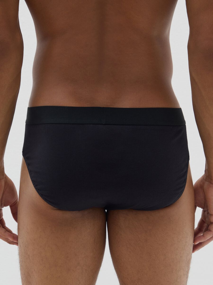 Set of black pure cotton regular fit slip pants_2