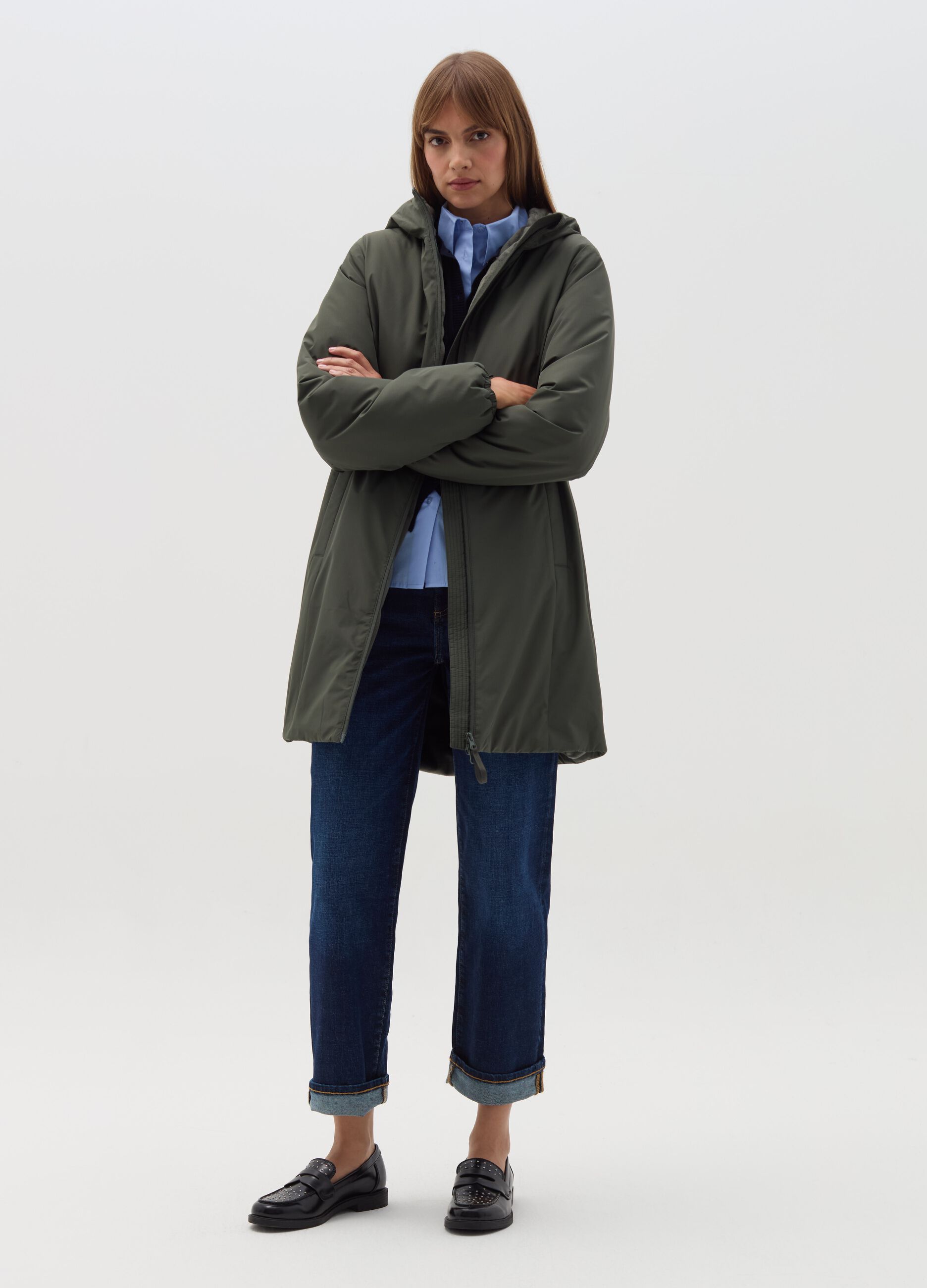 Essential parka with hood