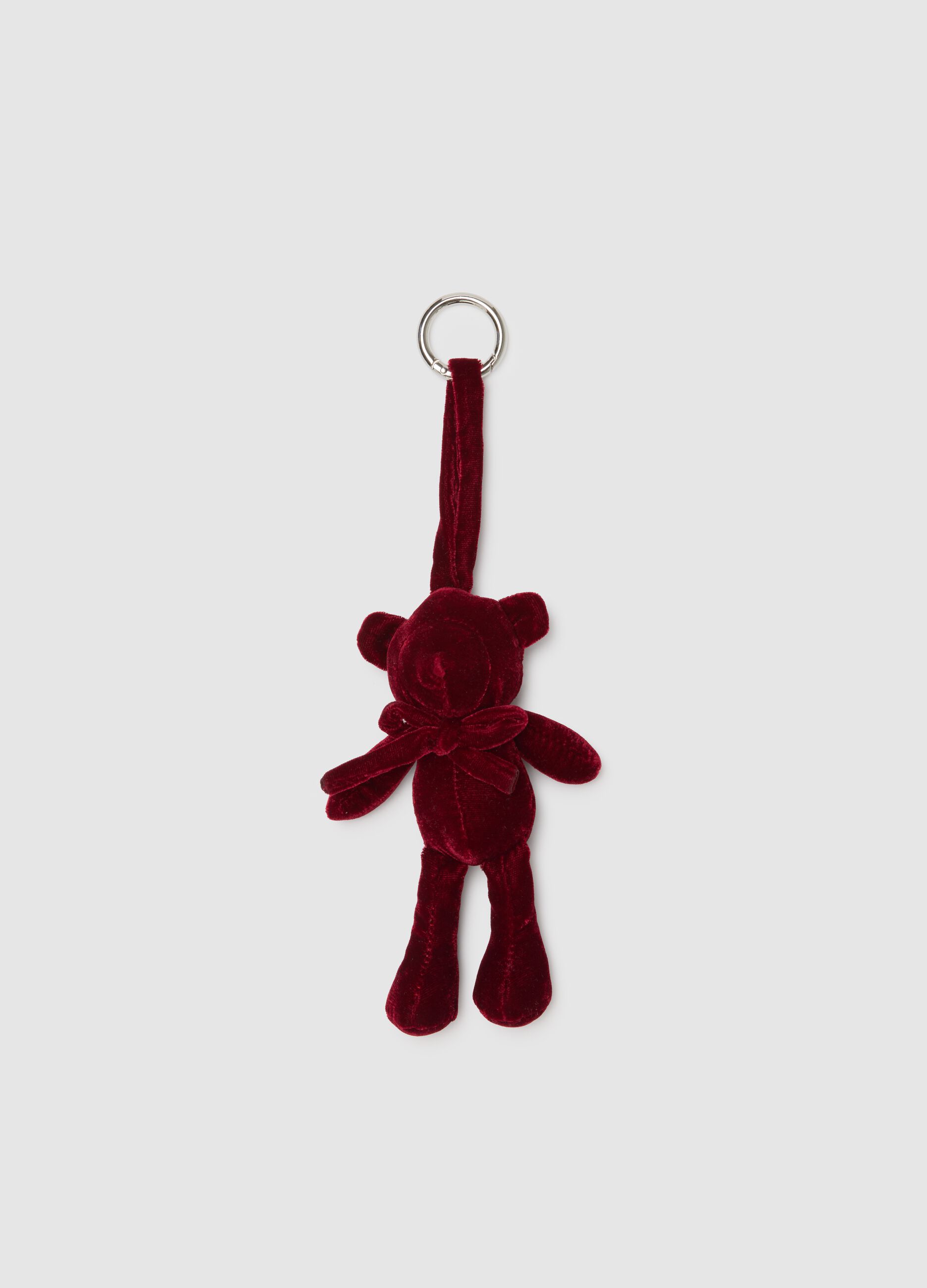 Portachiavi in rosso con orsetto