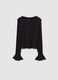 Girl's Black Stretch Cotton Regular Fit Top_0