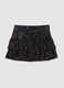 Black Sequin Mini Skirt_0