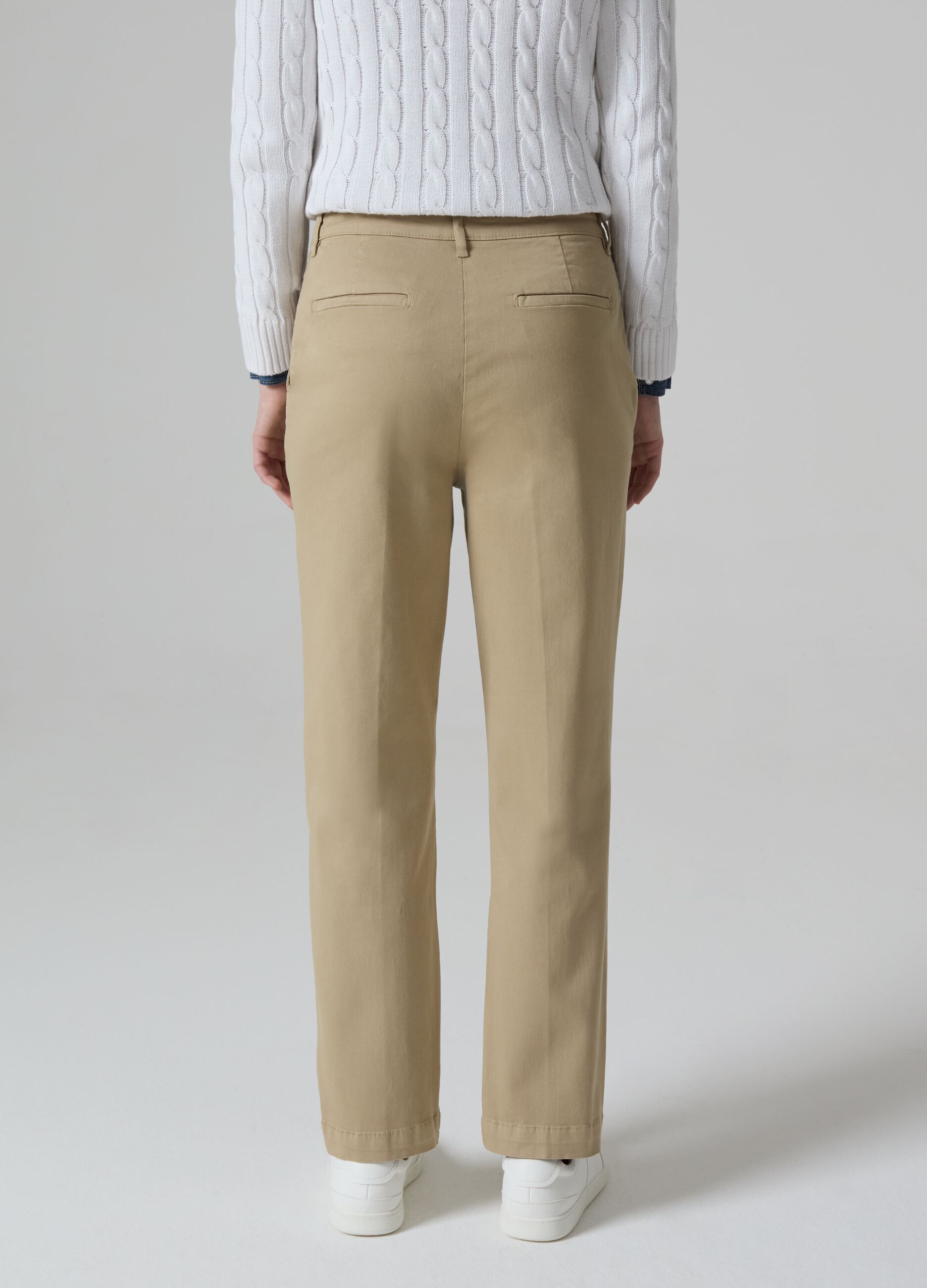 Pantalone chino in cotone stretch