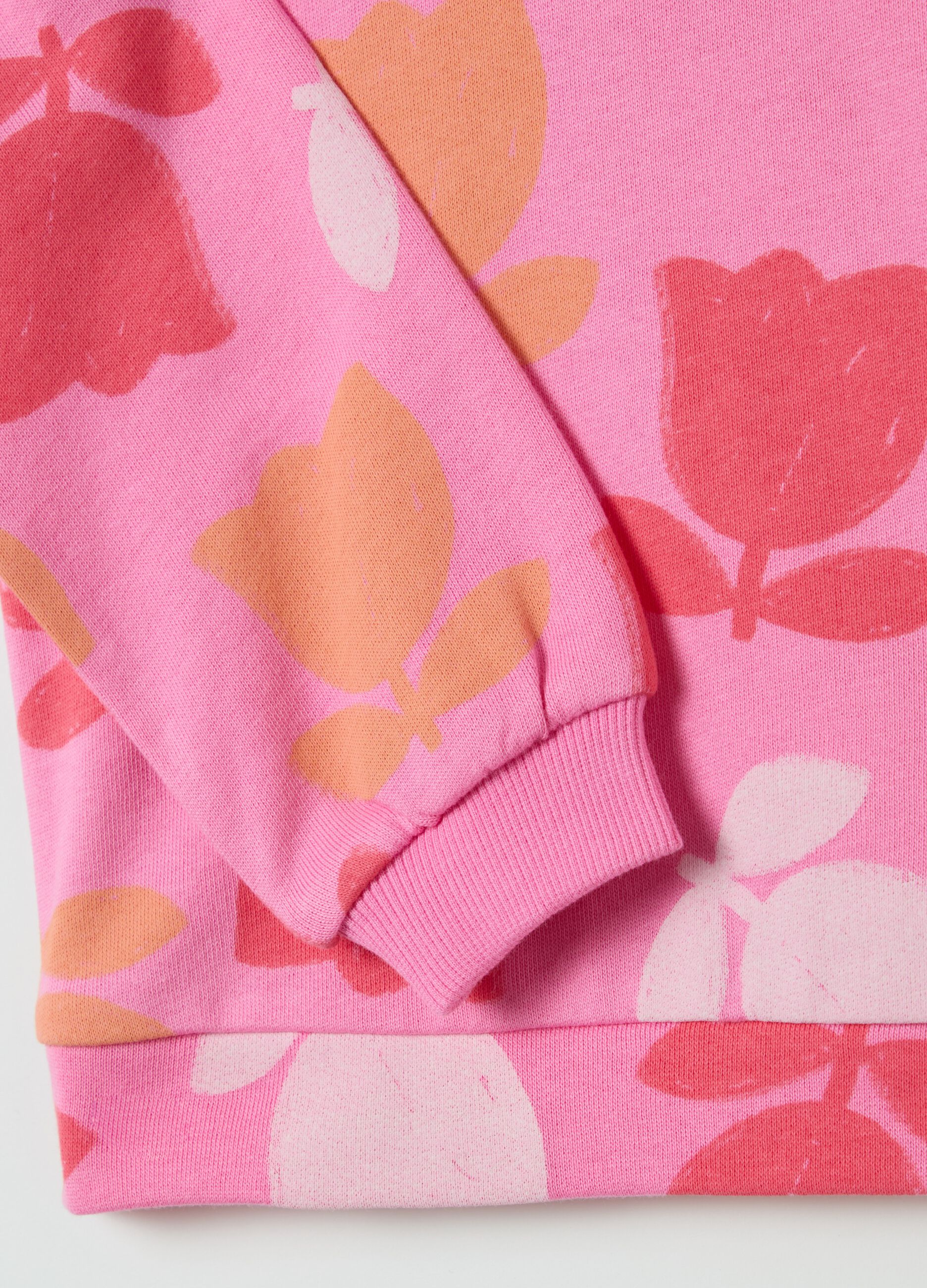French terry sweatshirt with print