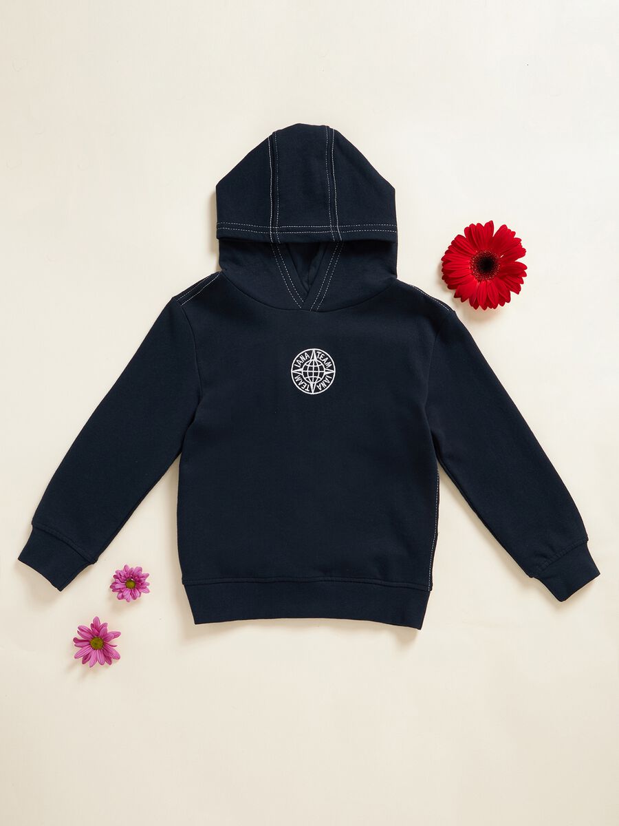 IANA 100% cotton sweatshirt with hood_0