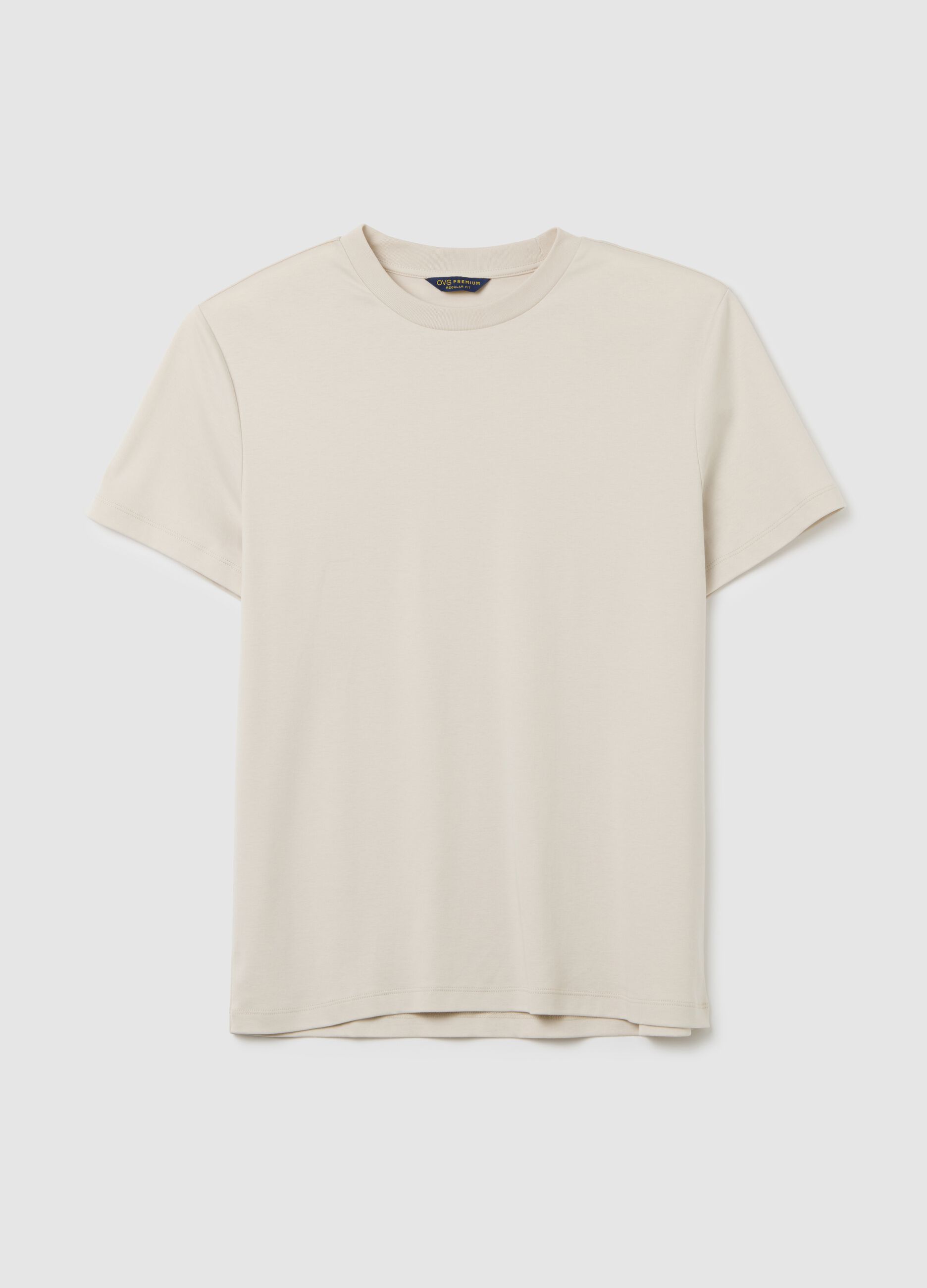 T-shirt with technical fabric