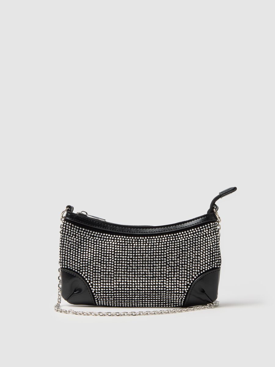 Multicolour clutch with sparkling details_0