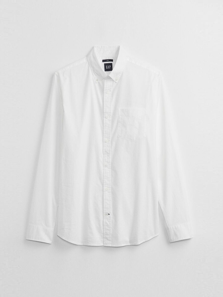 Camicia slim fit in popeline fantasia vichy_2