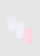 Multicolour pure cotton baby girl's bodysuit tripack with thin straps_1