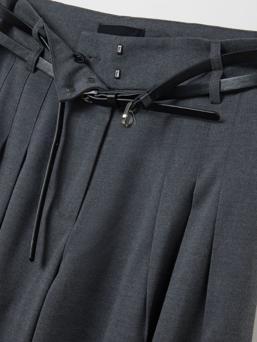 Pantaloni grigi wide leg_5