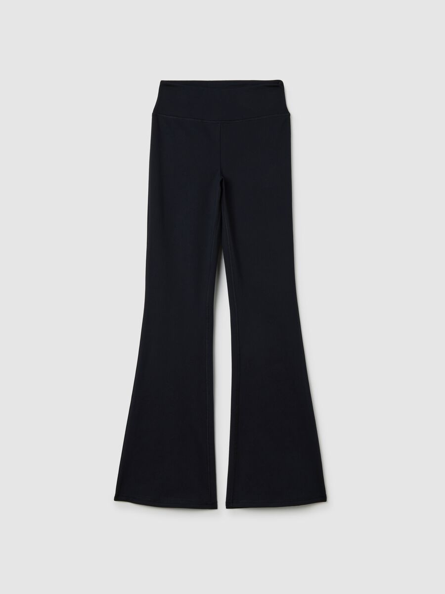 ALTAVIA STUDIO technical fabric flared leggings_4