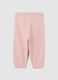 Girls' pink pure cotton jogger trousers_1