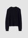Blue ribbed viscose-blend top with collar_6