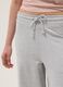Grey pure cotton baggy jogger trousers_3