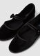 Black ballet flats with strap_1