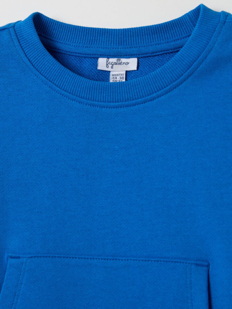 French terry sweatshirt with pouch pocket_2