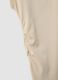 Beige pure cotton top with side ruching_1