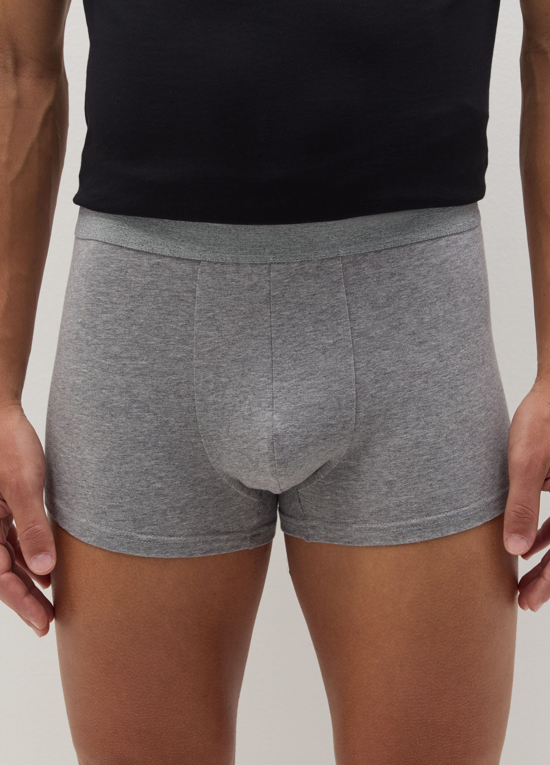 Three-pack boxer shorts in stretch organic cotton