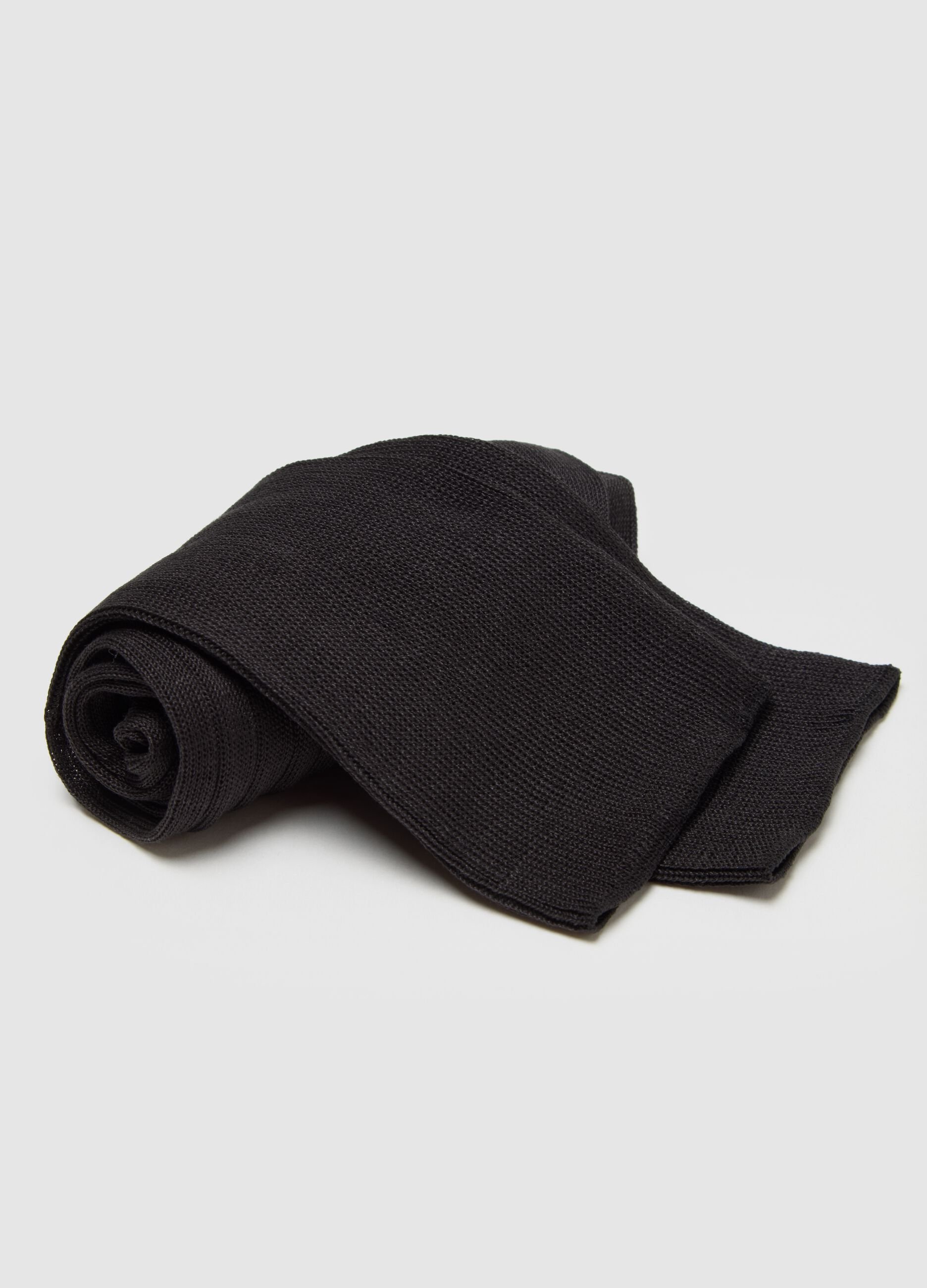 Black pure cotton socks bipack set