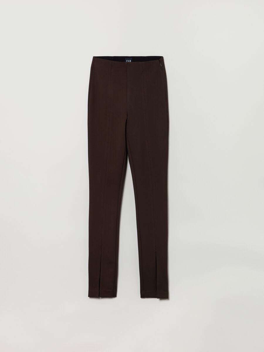 Leggings stretch con spacchi_0