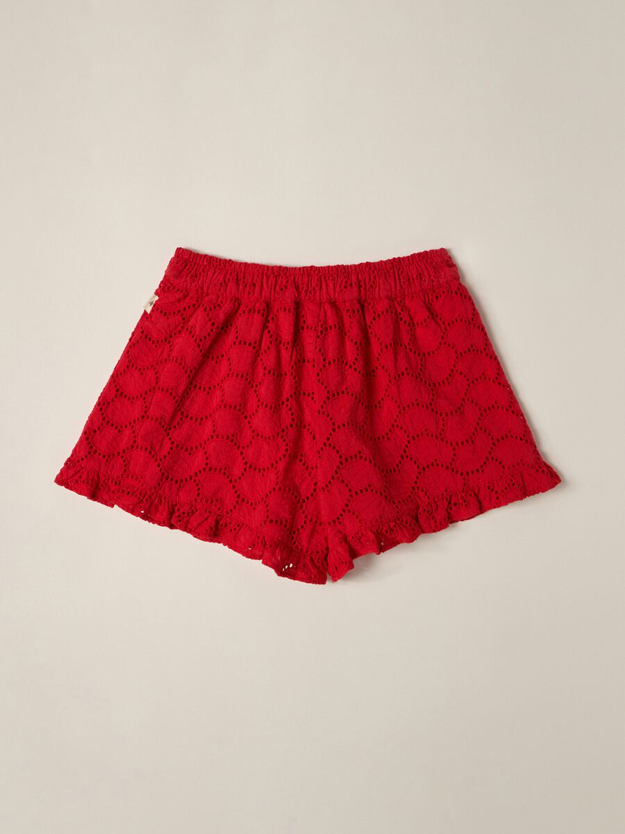 IANA baby girl pure cotton Sangallo shorts_1