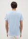 Blue pure cotton regular fit T-shirt with print_2