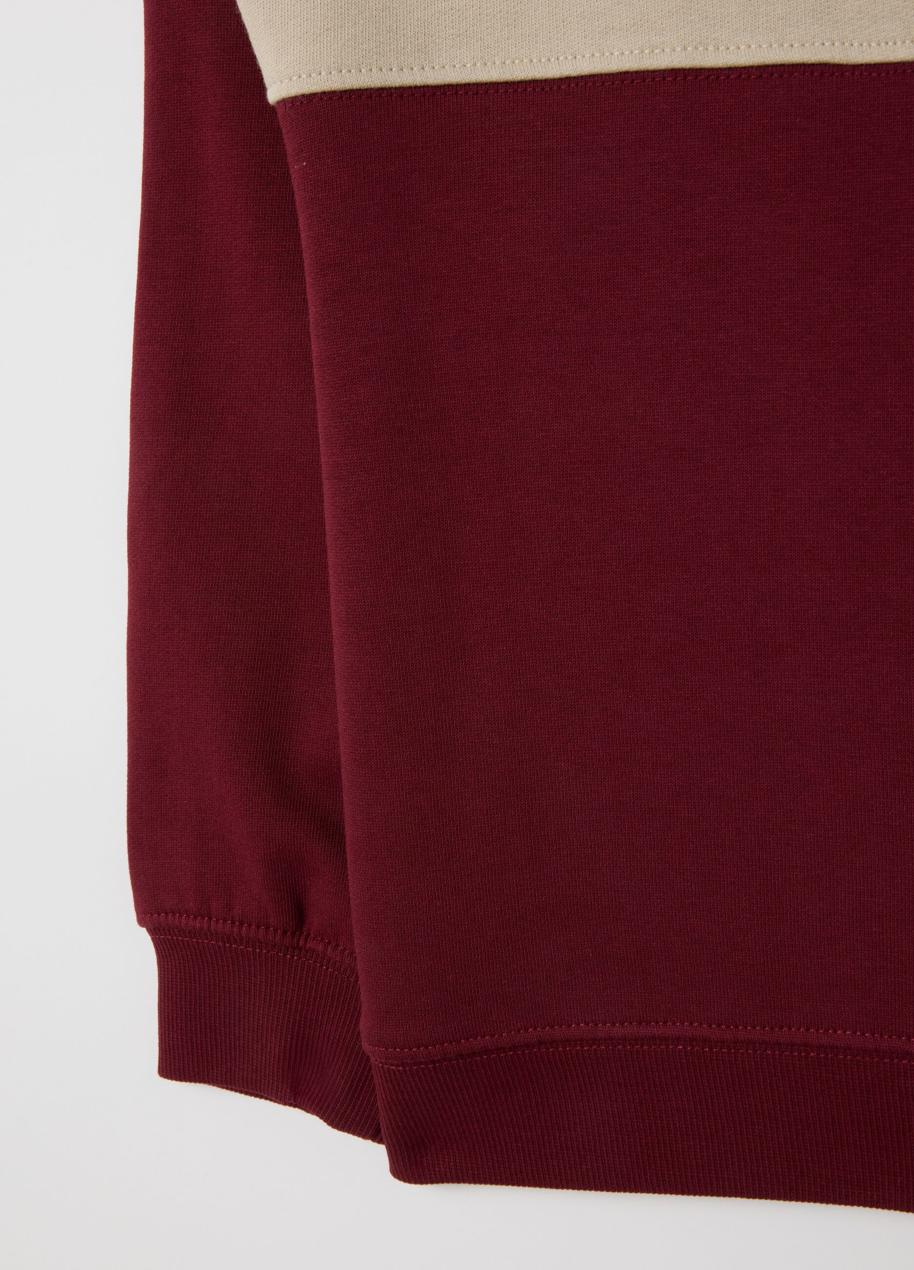 Children's multicolour pure cotton sweatshirt with oversized fit