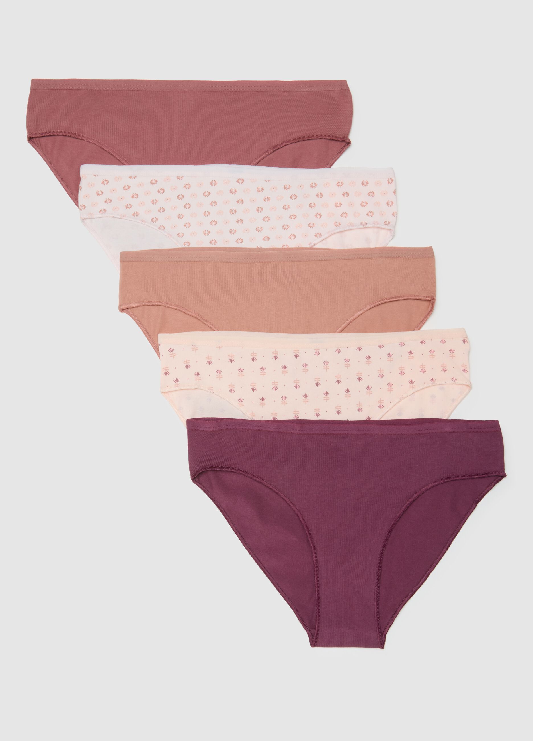 Regular fit multicolour cotton brief set