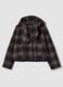 Brown wool and viscose blend hooded coat, regular fit_0