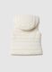 White padded regular fit girl's gilet with hood_1