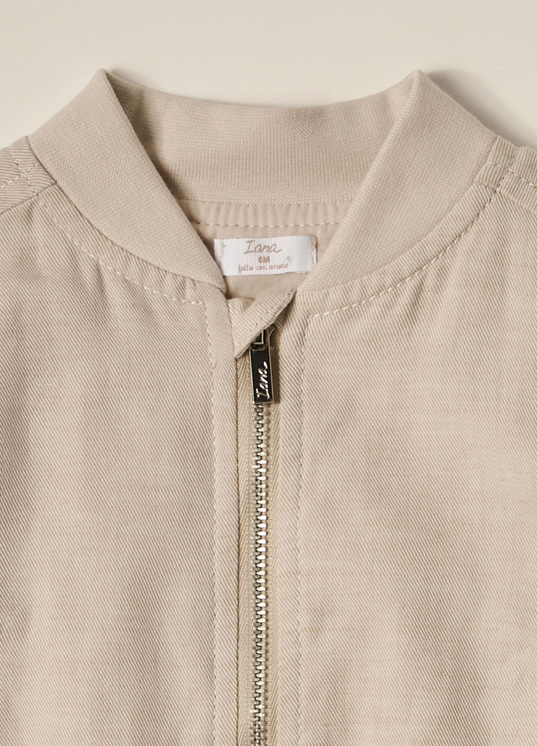 IANA newborn boy bomber jacket in twill