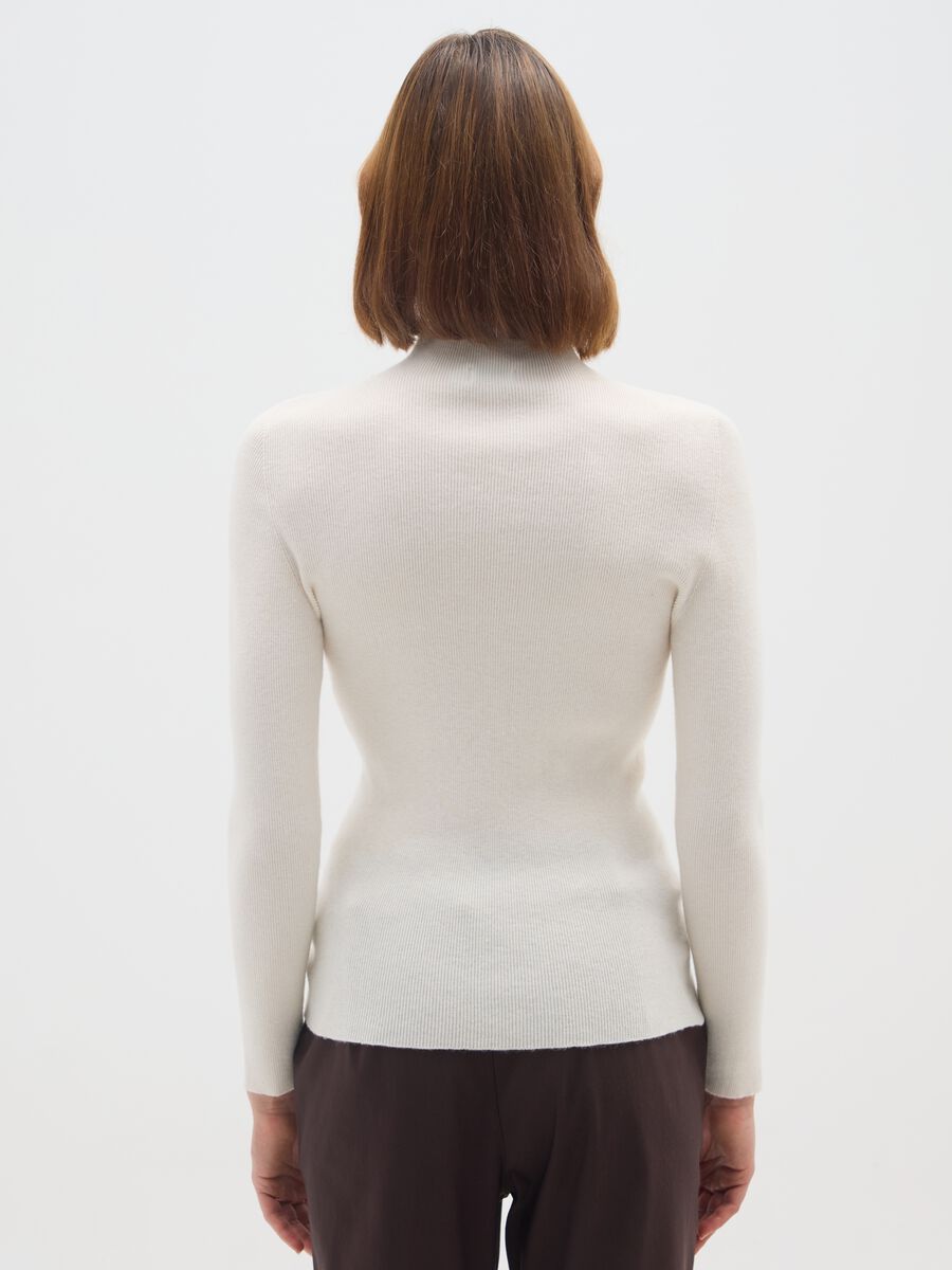 Pullover bianco regular fit_2