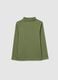 Green regular fit pure cotton kids' T-shirt_1