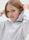 Girls' Grey Pure Cotton Hoodie Regular Fit_0