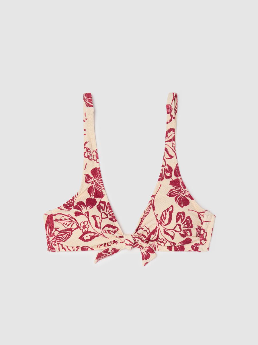 Floral bikini top with knot_4