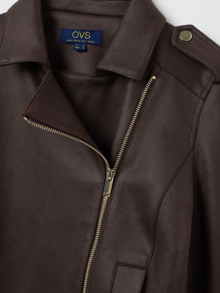 Brown Regular Fit Jacket_5