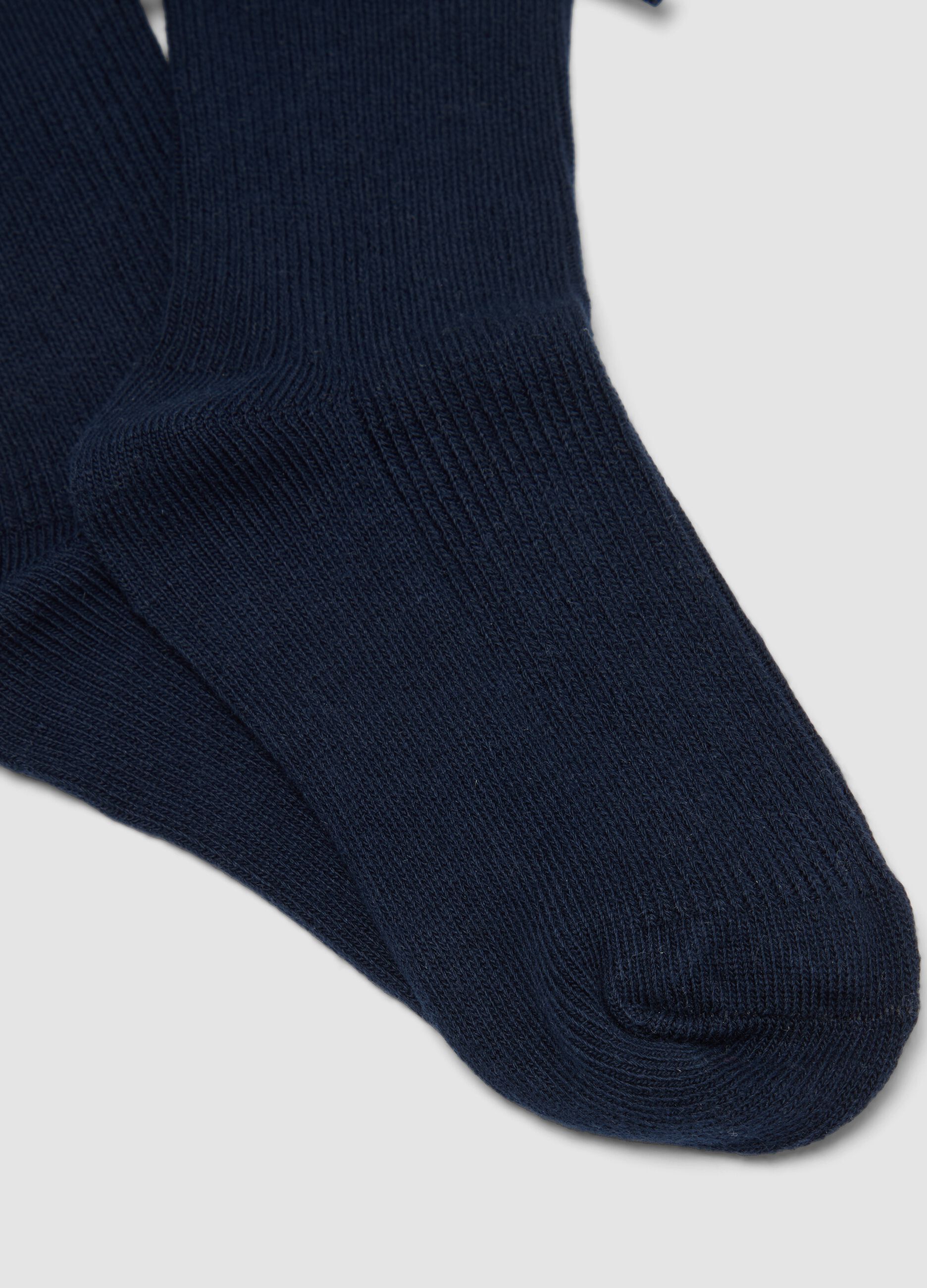 2-pack of short midi socks in stretch organic cotton with bow