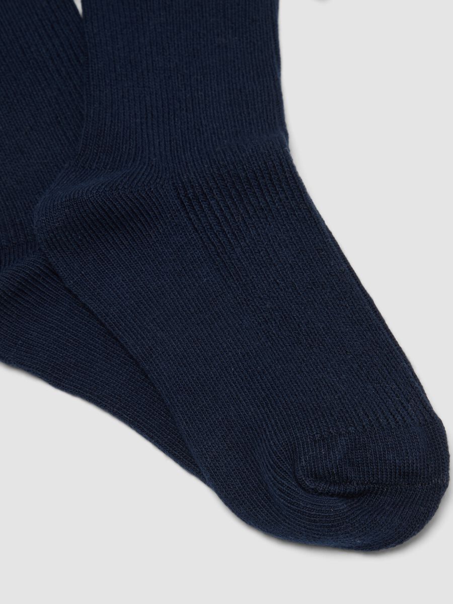 2-pack of short midi socks in stretch organic cotton with bow_2