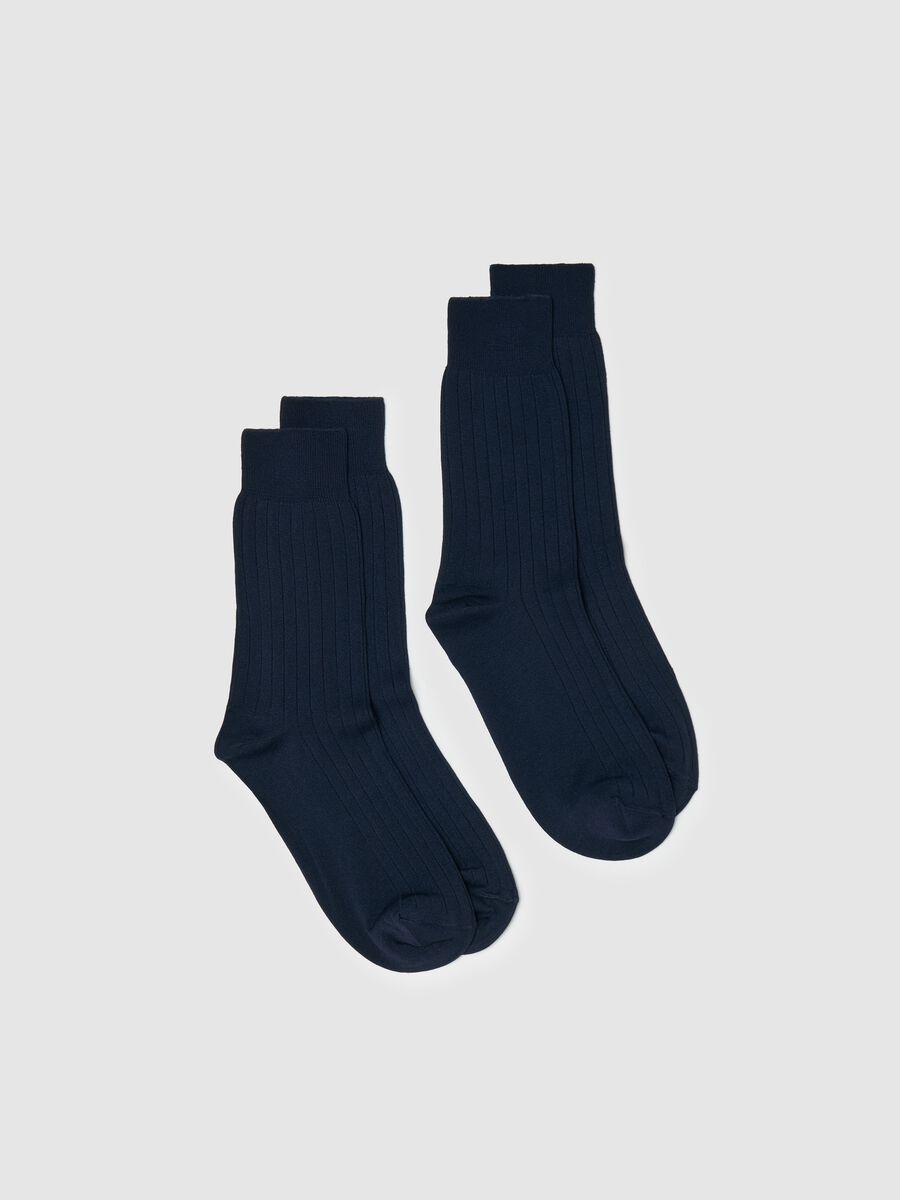 Two-pair pack short ribbed socks_0