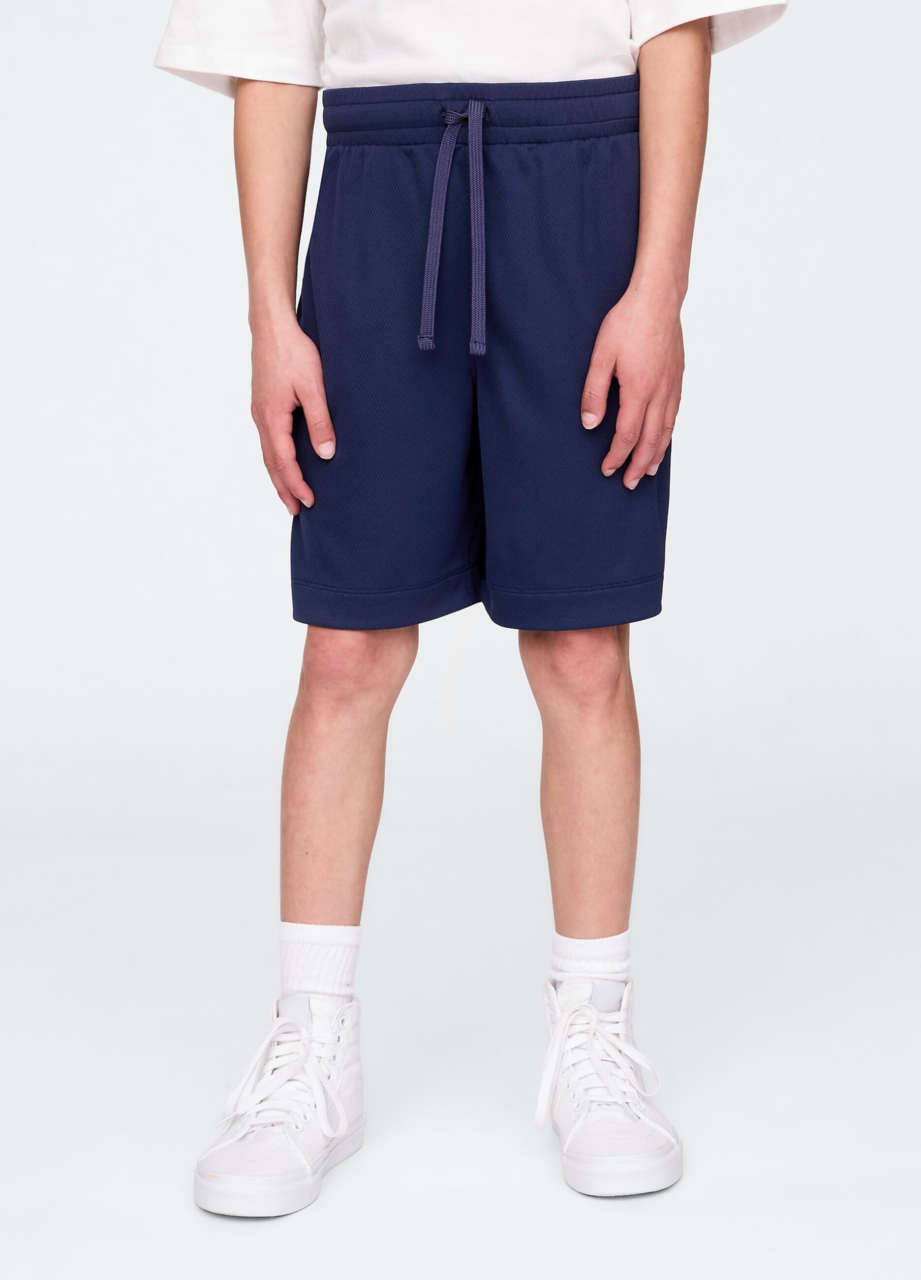 Blue Cotton Shorts