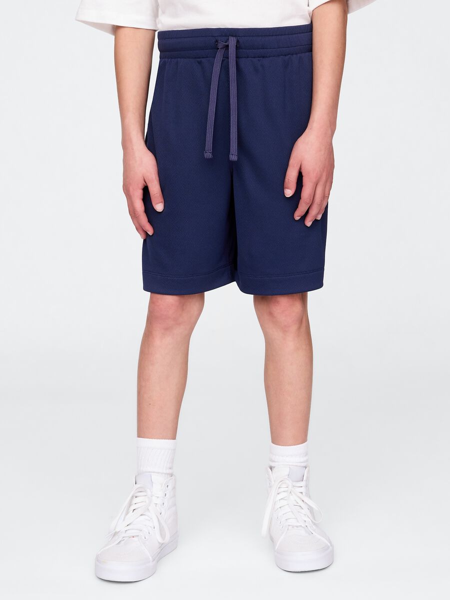 Blue Cotton Shorts_1