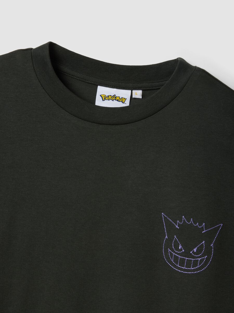 Black pure cotton regular fit t-shirt with Pok&eacute;mon_5