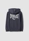 Grey full-zip cotton-blend hooded sweatshirt for boys_2