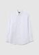 Men's white pure cotton easy iron shirt_4