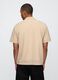 Beige linen short sleeve shirt_2