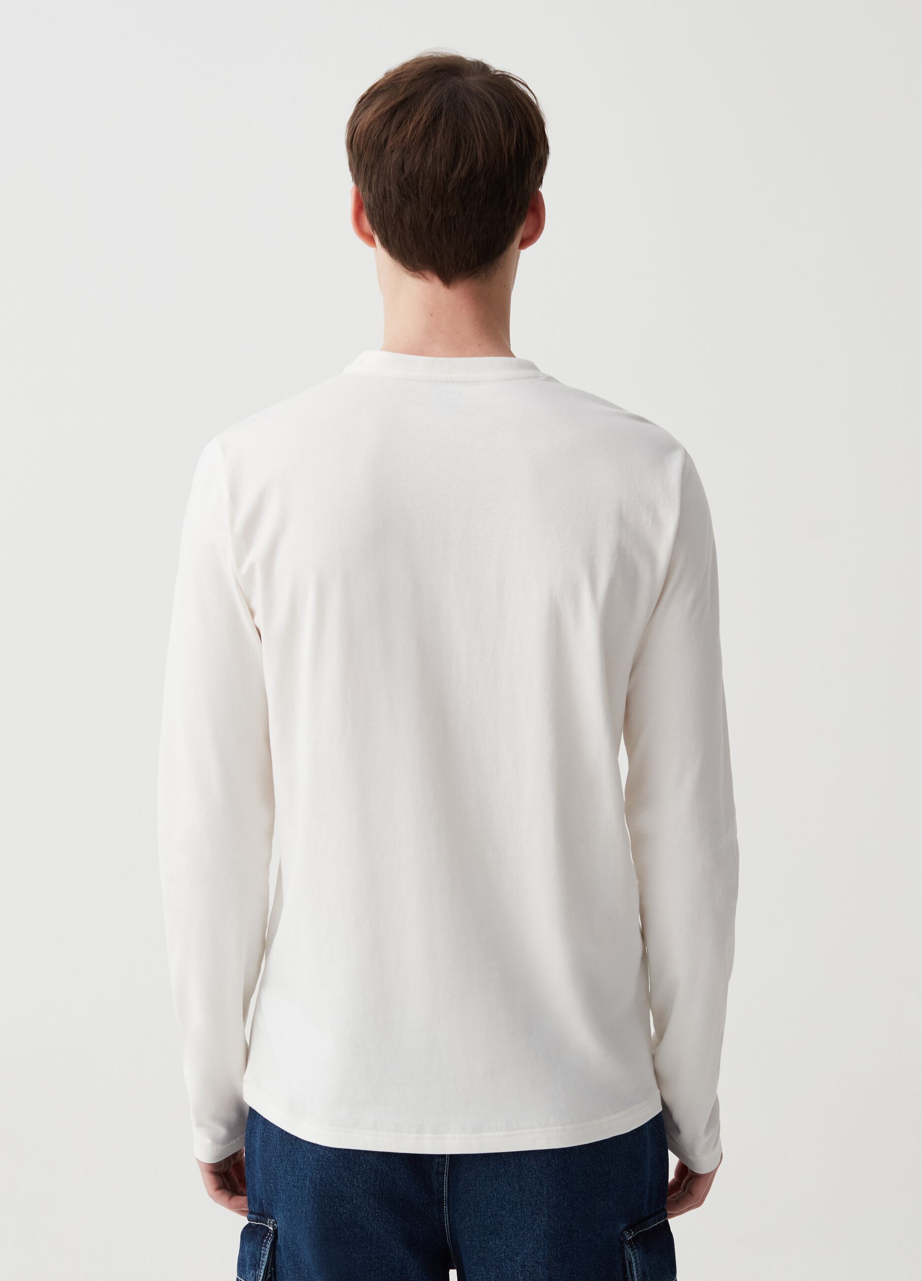 Long-sleeved T-shirt in jersey