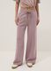 Pink wide leg pure cotton jogger trousers_2
