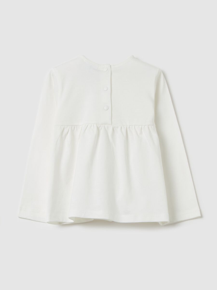 Broderie anglaise T-shirt with ditsy floral print_1