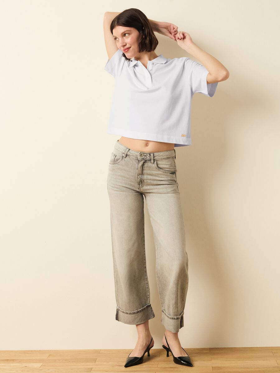 Polo shirt in solid colour piquet_2